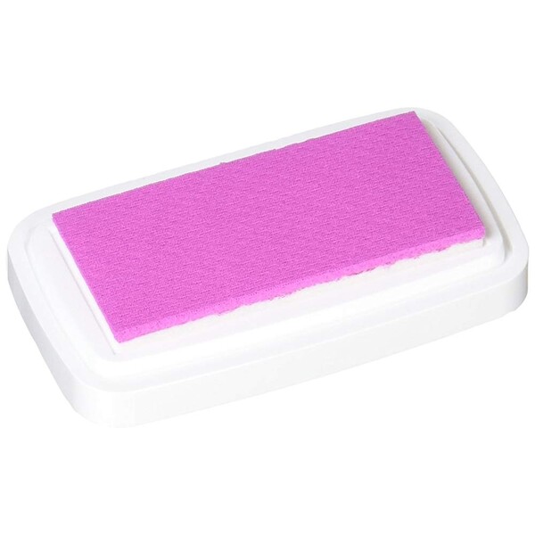 【1000円以上お買い上げで送料無料♪】こどものかお ステイズオンおなまえ スタンプ台 パステルピンク - メール便発送