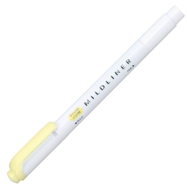 【1000円以上お買い上げで送料無料♪】ゼブラ マイルドライナー マイルドイエロー WKT7-MY - メール便発送のサムネイル