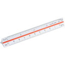 【送料無料】内田洋行 三角スケール ポケット用 10cm 副尺なし 1-882-0005 - メール便発送