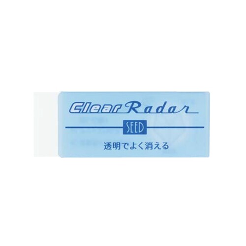Erasers - 【1000円以上お買い上げで送料無料♪】シード 消しゴム クリアレーダー 透明 150 - メール便発送