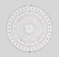 【送料無料】岡本製図器械 全円分度器 15cm BO-15 (39-2015) - メール便発送