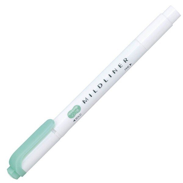 【1000円以上お買い上げで送料無料♪】ゼブラ マイルドライナー マイルドブルーグリーン WKT7-MBG - メール便発送のサムネイル