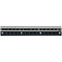 【1000円以上お買い上げで送料無料♪】クツワ カラー定規 16cm ブラック - メール便発送