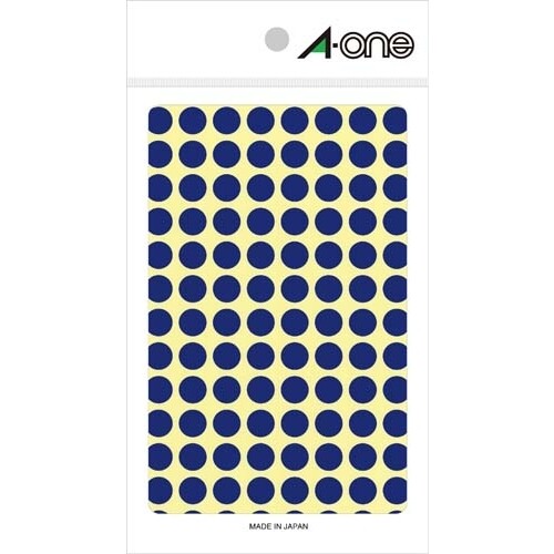 樂天商城 - 【1000円以上お買い上げで送料無料♪】エーワン カラーラベル 9mm 丸 青 07002 - メール便発送
