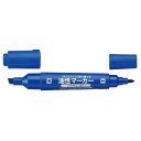 【1000円以上お買い上げで送料無料♪】コクヨ 油性マーカー(再生樹脂)(太字ツイン)5mm+1mm 青 - メール便発送