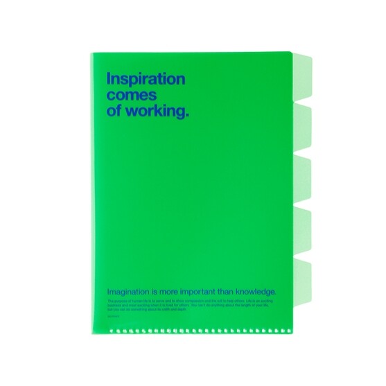 Rakuten - 【1000円以上お買い上げで送料無料♪】デルフォニックス 5パーツホルダー A5 グリーン クリアファイル カラフル - メール便発送