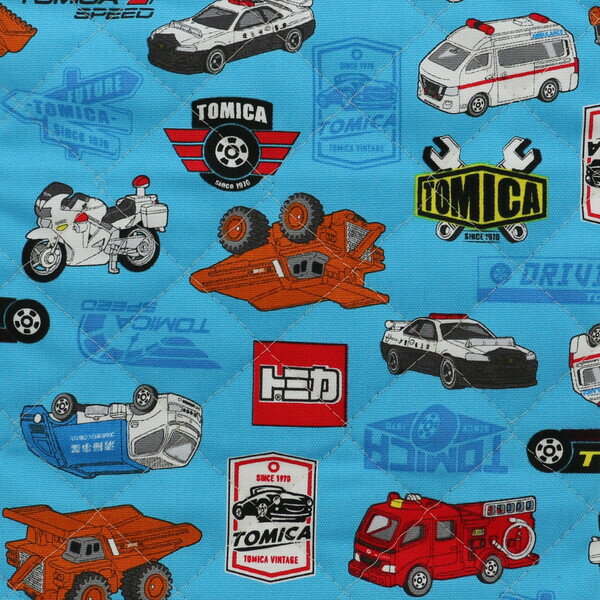 【送料無料】KOKKA コッカ キルト生地 トミカ 幅約110cm×約50cmカット - メール便発送のサムネイル