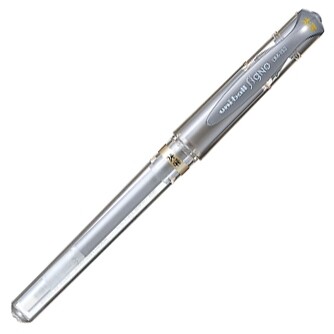 Rakuten - 【1000円以上お買い上げで送料無料♪】三菱鉛筆 ボールペン ユニボール シグノ 太字 1.0mm 銀 UM153.26 - メール便発送