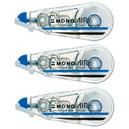 【送料無料】3個まとめ買い トンボ鉛筆 修正テープ MONO AIR モノエアー 詰め替えタイプ 本体 6mm幅 - メール便発送