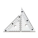 【1000円以上お買い上げで送料無料♪】RF 見やすい白黒三角定規 10cm ホワイト APJ251W - メール便発送