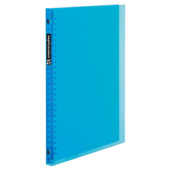 【1000円以上お買い上げで送料無料♪】マルマン セプトクルールファイルノート B5 薄型 ライトブブルー ルーズリーフ 書類 整理 管理 受験 授業 勉強 - メール便発送