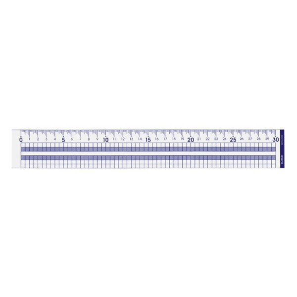 【1000円以上お買い上げで送料無料♪】コクヨ 方眼直線定規 メモリサイズ30cm [CL-RG30] - メール便発送