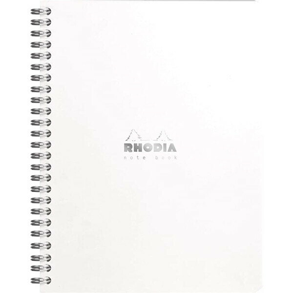 【送料無料】RHODIA ロディア ダブルリングノート A5 ホワイト 5mm 方眼 - メール便発送のサムネイル