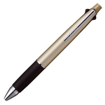 【送料無料】三菱鉛筆 ジェットストリーム 多機能ペン 4&1 0.38mm シャンパンゴールド - メール便発送