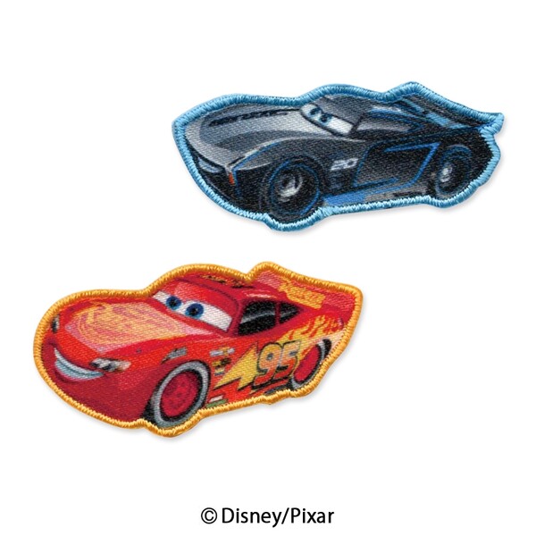 【1000円以上お買い上げで送料無料♪】パイオニア ディズニー カーズ3 クロスロード シールワッペン 2個..