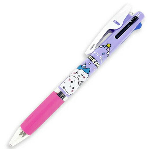 【1000円以上お買い上げで送料無料♪】ちいかわ ジェットストリーム 3C パーティ ハチワレ 0.5mm 3色ボールペン 黒/赤/青 油性 速乾 人気 かわいい カミオジャパン - メール便発送