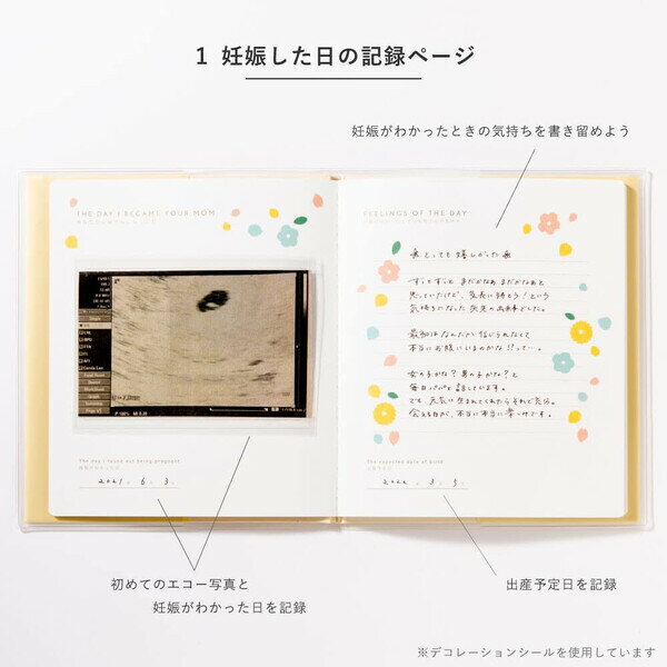 【送料無料】シンプル マタニティアルバム ベージュピンク エコー写真 L判 妊娠 出...
