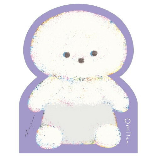 Rakuten - 【1000円以上お買い上げで送料無料♪】メモ Omlien おむりあん なぱ 犬 マルチーズ 赤ちゃん 60枚入 ダイカット 横罫 かわいい エヌビー社 - メール便発送
