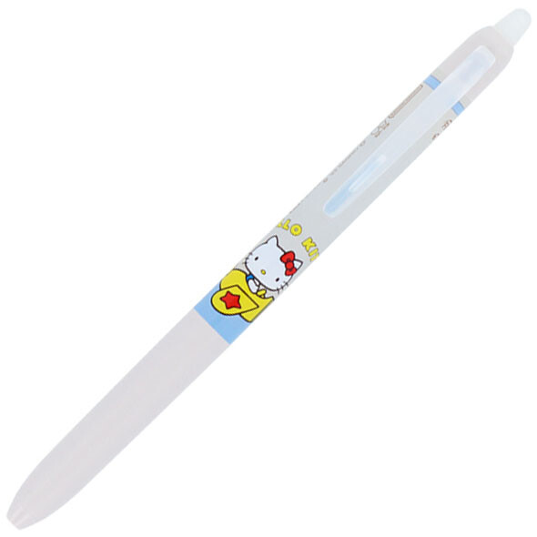 【1000円以上お買い上げで送料無料♪】ハローキティ フリクション Waai ワーイ 水性ボールペン 0.5mm インキ色/チリーブルー こすると消える サンスター文具 - メール便発送