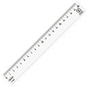 【1000円以上お買い上げで送料無料♪】共栄プラスチック R-PET 直線定規 20cm P-2020 リサイクルペット樹脂 エコマーク - メール便発送