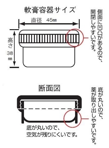 【1000円以上お買い上げで送料無料♪】SK軟膏容器 B型6ml スカイブルー 個包装 電子線滅菌済 - メール便発送