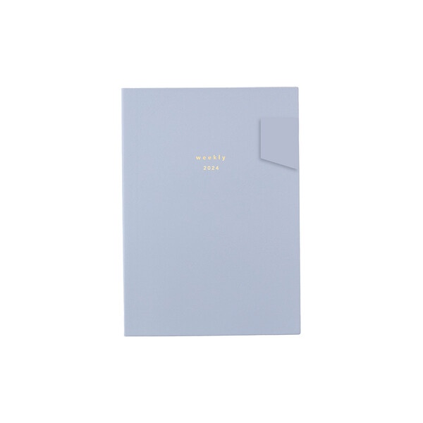 【送料無料】ダイゴー 2024年 手帳 isshoni.仕事まとめ ウィークリー B6 ブルー E8740 - メール便発送のサムネイル