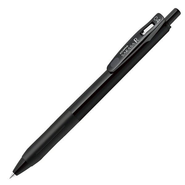 ゼブラ ジェルボールペン サラサR 0.4mm 黒(黒軸) - メール便発送