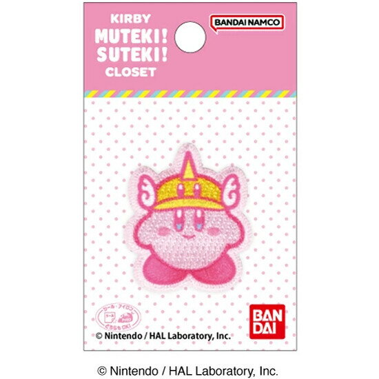 【1000円以上お買い上げで送料無料♪】星のカービィ ワッペン KIBBY MUTEKI!SUTEKI!CLOSET カッター シ..