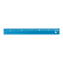 【1000円以上お買い上げで送料無料♪】シンワ 直定規 アルミ直尺 アル助 30cm シャイニングブルー - メール便発送
