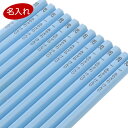 【送料無料】国産 名入れ 無料 鉛筆 六角軸 2B 1ダース(12本入) パステルブルー かきかた 小学生 小学校 卒園 プレゼント お祝い - メール便発送
