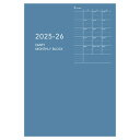 【1000円以上お買い上げで送料無料♪】ダイゴー 2025年 手帳・ダイアリー 4月始まり アポイント 1ヶ月ブロック 薄型 B6対応 ブルー - メール便発送
