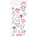 【1000円以上お買い上げで送料無料♪】サンリオキャラクターズ ぷくっとシール MIXヘイセイウサギ 平成 マイメロ ウサハナ ぼんぼんりぼん かわいい エムプラン - メール便発送