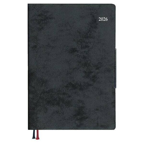 【送料無料】ダイゴー 2026年 手帳・ダイアリー アポイント 1週間+横罫 ブラック - メール便発送