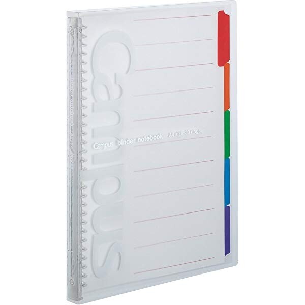 【送料無料】キャンパス スライドバインダー スリムタイプ A4 透明 - メール便発送