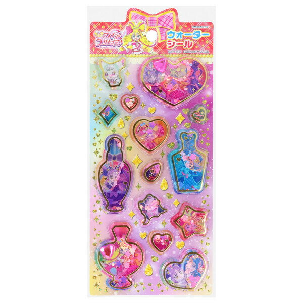 楽天Clips クリップス【1000円以上お買い上げで送料無料♪】キミとアイドルプリキュア ウォーターシール 水 箔押し 豪華 知育 TVアニメ 女の子 人気 かわいい サンスター文具 - メール便発送