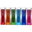 【送料無料】三菱鉛筆 ユニ ナノダイヤ カラー芯 0.5mm レッド ブルー グリーン ピンク ミントブルー 6色セット - メール便発送