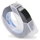 【1000円以上お買い上げで送料無料♪】DYMO ダイモ グロッシーテープ 9mm 黒 3m巻き つやあり DM0903B【ダイモ テープ 9mm】 - メール...