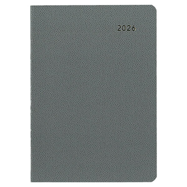商品名ダイゴー 2026年 手帳・ダイアリー 3月始まりMILL A6 1週間+方眼 グレー説明優しい印象の丸いフォルム。カバンの中でも角が折れる心配がありません。すっきり持ち運べるカバーレスタイプです。時間を区切って管理しやすい、時間軸が便利なレイアウト。営業職など1日に時間単位で複数の予定が入る方、隙間時間を見つけて効率をあげたい、細かく時間管理をしたい方などにおすすめです。豊富なレイアウトと気分が明るくなる表紙デザインで毎日を彩るシリーズ【サイズ】174×86×10mm【重量】119g【表紙素材】加工紙【ページ数】176ページ【レイアウト】1週間+方眼 ウィークリー 週間 レフト【掲載期間(月間ページ)】2026年3月〜2027年3月【掲載期間(週間ページ)】2026年3月〜2027年3月【始まり曜日】月曜日【始まり月】3月【六曜】有【付録】バースデー、記念日リスト・ID、パスワードリスト・サイクルカレンダー・換算表・年齢早見表・困ったときの連絡先リスト品番E9629この商品について 必ずご確認ください配送についてメール便での配送になります。→ご利用の際は必ずお読みください 送料について ご注文合計額が￥1000 (税込)以上で、全国一律『送料無料』です。 →詳細はこちら返品→返品・交換・キャンセルについて※メール便は、日時指定、代金引換、ギフトラッピング・熨斗サービスに対応しておりません。