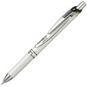 【1000円以上お買い上げで送料無料♪】ぺんてる シャープペンシル エナージェルシャープ 0.5mm パールホワイト/ブラック軸 PL75-AW - メール便発...