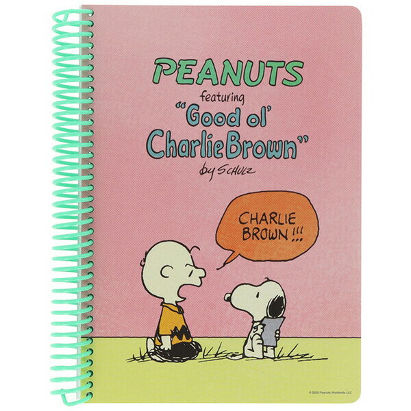 【1000円以上お買い上げで送料無料♪】スヌーピー リングノート B6 ピンク 5mm方眼 60枚 PEANUTS Favorite Story かわいい 日本製 サンスター文具 - メール便発送