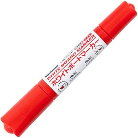 Whiteboard Marker - 【1000円以上お買い上げで送料無料♪】ホワイトボードマーカー ツイン 赤 レッド オフィス 会議 ミーティング エコ 環境配慮 ナカバヤシ - メール便発送