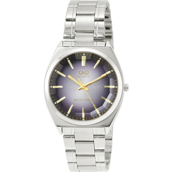 [Free Shipping] Citizen Q&Q Analog Waterproof Watch with Metal Band, Silver x Black - Shipped via Mail