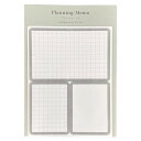 【1000円以上お買い上げで送料無料♪】スタイルステッカー PLANNING/MEMO プランニング/メモ 大小 方眼/無地 シール 強粘着再剥離タイプ 図形 ...