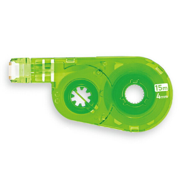 【1000円以上お買い上げで送料無料♪】プラス 修正テープ ホワイパースイッチ 交換テープ 4mm×15m グリーン WH-1514R - メール便発送