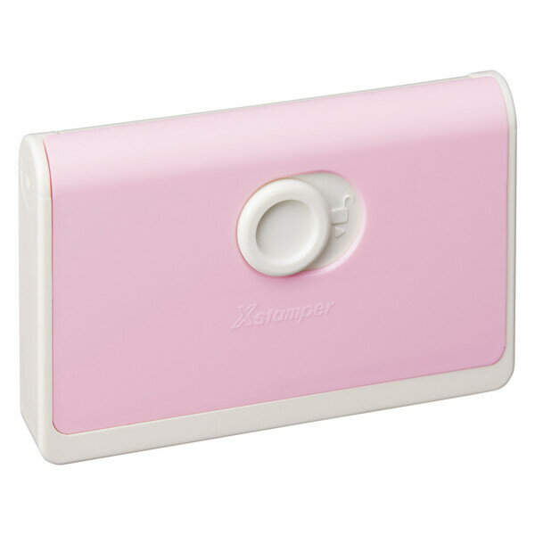 樂天商城 - 【送料無料】浸透印 キャップレス 一行印 PORTE ポルテ メールオーダー式 ベビーピンク 住所 スタンプ台不要 入園 入学 シヤチハタ - メール便発送