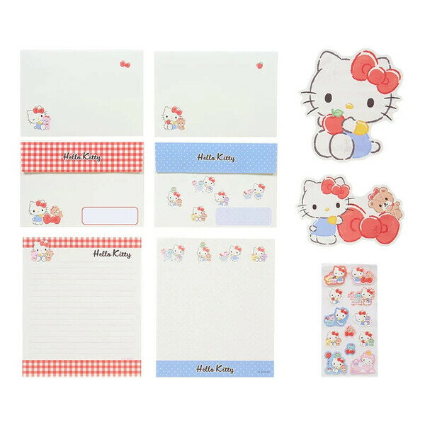 【1000円以上お買い上げで送料無料♪】ハローキティ キャラクター形レターセット ダ...