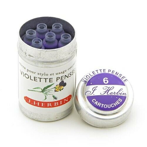 【1000円以上お買い上げで送料無料♪】エルバン【ヴィオレパンセ】万年筆/ローラーボール用 カートリッ..