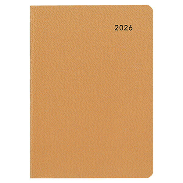 【送料無料】ダイゴー 2026年 手帳・ダイアリー 3月始まりMILL A6 1週間+方眼 イエロー - メール便発送