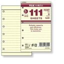【1000円以上お買い上げで送料無料♪】レイメイ藤井 システム手帳 111 徳用リフィル ポケットサイズ 横罫 クリーム - メール便発送