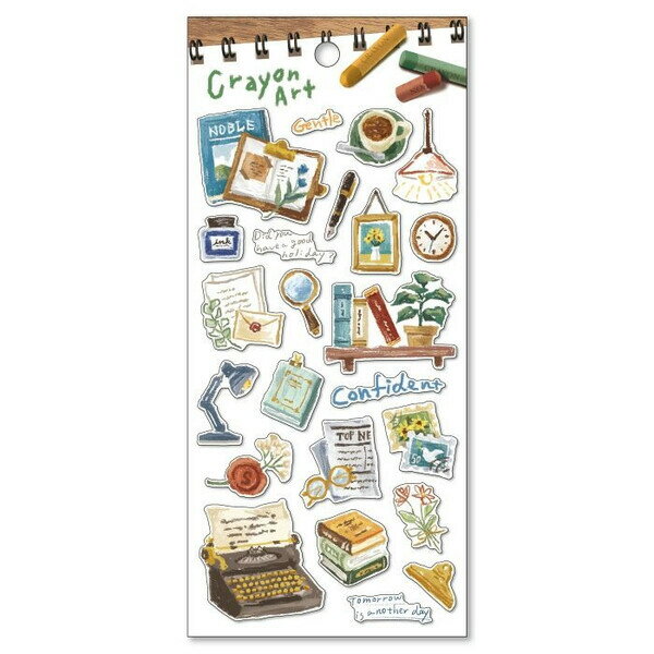 【1000円以上お買い上げで送料無料♪】マインドウェイブ クレヨンアートステッカー ステショナリー シー..